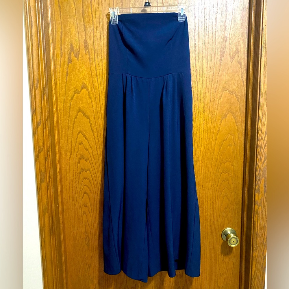 Women’s strapless navy Jumpsuit size small New York & Co